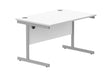 Workwise Office Rectangular Desk With Steel Single Upright Cantilever Frame Furniture TC GROUP 