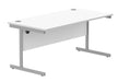 Workwise Office Rectangular Desk With Steel Single Upright Cantilever Frame Furniture TC GROUP 