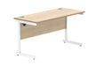 Workwise Office Rectangular Desk With Steel Single Upright Cantilever Frame Furniture TC GROUP 