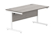 Workwise Office Rectangular Desk With Steel Single Upright Cantilever Frame Furniture TC GROUP 