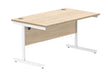 Workwise Office Rectangular Desk With Steel Single Upright Cantilever Frame Furniture TC GROUP 