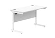 Workwise Office Rectangular Desk With Steel Single Upright Cantilever Frame Furniture TC GROUP 