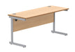 Workwise Office Rectangular Desk With Steel Single Upright Cantilever Frame Furniture TC GROUP 