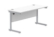 Workwise Office Rectangular Desk With Steel Single Upright Cantilever Frame Furniture TC GROUP 