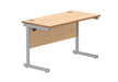 Workwise Office Rectangular Desk With Steel Single Upright Cantilever Frame Furniture TC GROUP 