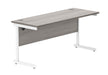 Workwise Office Rectangular Desk With Steel Single Upright Cantilever Frame Furniture TC GROUP 