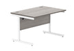 Workwise Office Rectangular Desk With Steel Single Upright Cantilever Frame Furniture TC GROUP 