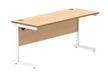 Workwise Office Rectangular Desk With Steel Single Upright Cantilever Frame Furniture TC GROUP 