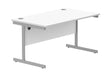 Workwise Office Rectangular Desk With Steel Single Upright Cantilever Frame Furniture TC GROUP 