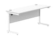 Workwise Office Rectangular Desk With Steel Single Upright Cantilever Frame Furniture TC GROUP 