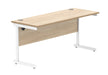 Workwise Office Rectangular Desk With Steel Single Upright Cantilever Frame Furniture TC GROUP 