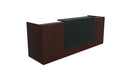 Z2 Medium Straight Reception Desk Reception Desk Quadrifoglio 2050mm Wenge Anthracite