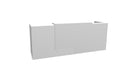 Z2 Medium Straight Reception Desk Reception Desk Quadrifoglio 2050mm White White