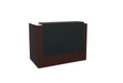 Z2 Small Straight Reception Desk Reception Desk Quadrifoglio 1450mm Wenge Anthracite