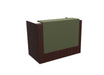 Z2 Small Straight Reception Desk Reception Desk Quadrifoglio 1450mm Wenge Green