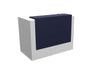 Z2 Small Straight Reception Desk Reception Desk Quadrifoglio 1650mm White Violet Blue