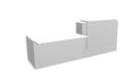 Z2 Straight Reception Desk with DDA Reception Desk Quadrifoglio 2850mm Left Hand White